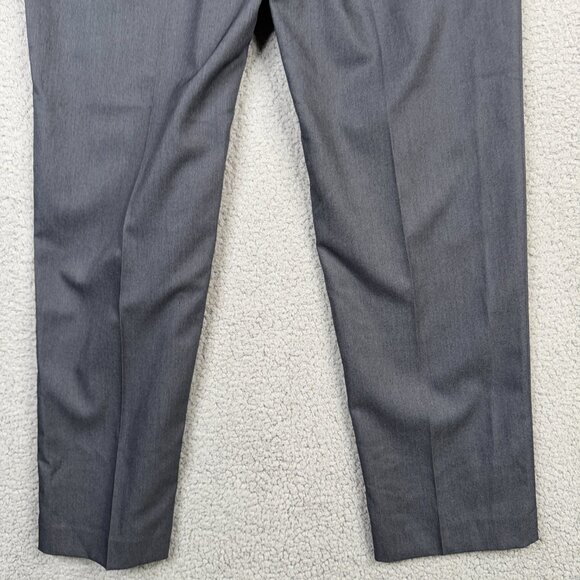 Michael Kors Men's Dress Pants 34X32 Charcoal Flat Front Straight Stretch NWT - Picture 6 of 11